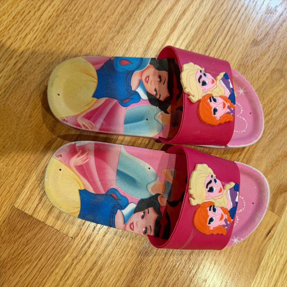 Kids Princess Slide Sandals - Pink